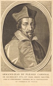 Armand Jean du Plessis, cardinale Richelieu da Michel Lasne