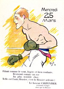 Il pugile Georges Carpentier da Michel Liebeaux