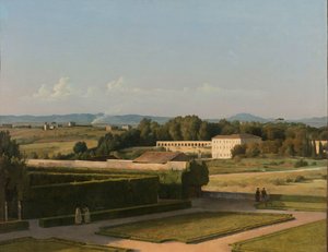 Veduta dei giardini di Villa Medici
