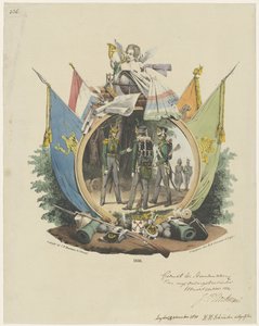 Medaglione con Cacciatori Volontari dell