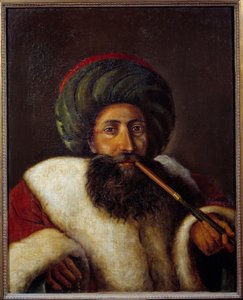 Ritratto di El Seyd Khalil Bekry (Elbekri), sceicco e membro del Gran Divano del Cairo. Dipinto di Michele Rigo (1770-1815) da Michel Rigo