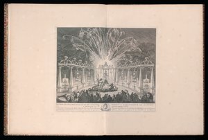 Dessein de l’illumination et du feu d’artifice donné à Monseigneur le Dauphin à Meudon le 3e septembre 1735 da Michel de Bonneval