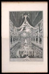 Pompe funebri di Elisabetta Teresa di Lorena, Regina di Sardegna, nella Chiesa di Notre Dame di Parigi il 22 settembre 1741 da Michel de Bonneval