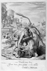 Acheloo in forma di toro è sconfitto da Ercole, 1655