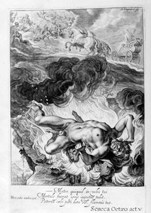 La morte di Ercole, 1655 da Michel de Marolles