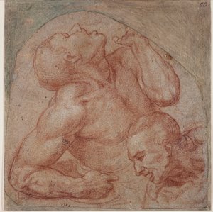 Copia dal Giudizio Universale da Michelangelo (after) Buonarroti