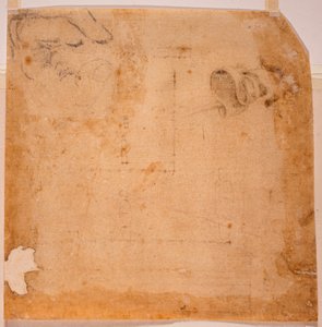 Studi di prospettiva e stendardo da Michelangelo (after) Buonarroti