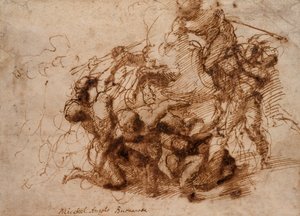 Una scena di battaglia da Michelangelo Buonarroti