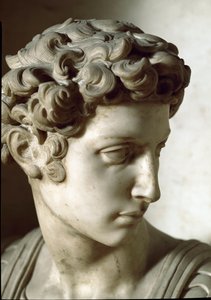 Allegoria del Giorno e della Notte: dettaglio del defunto. Mausoleo di Giuliano de