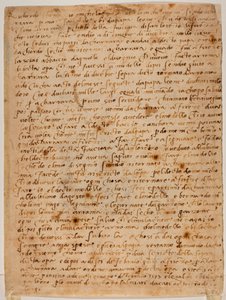Ricordo autografo da Michelangelo Buonarroti