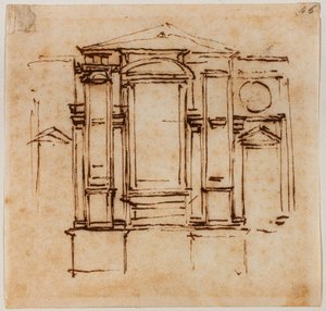 Progetto per le tombe murali dei papi Medici nel coro di San Lorenzo