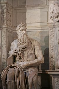 (dettaglio) Mosè dalla tomba di Giulio II, 1515