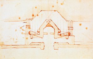 Disegno delle fortificazioni per Firenze, disegno di Michelangelo Buonarroti, Italia
