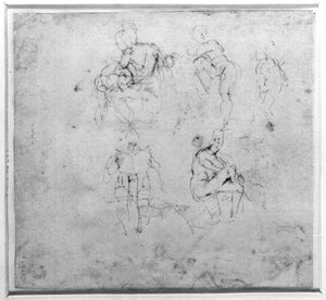 Studio di figura, c.1511 da Michelangelo Buonarroti