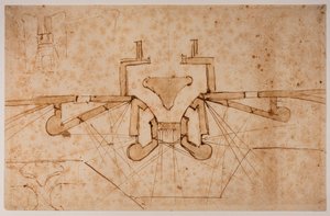 Progetto di fortificazione per un portale da Michelangelo Buonarroti