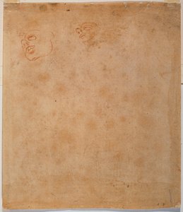 Studio della testa per il Giona della Sistina da Michelangelo Buonarroti