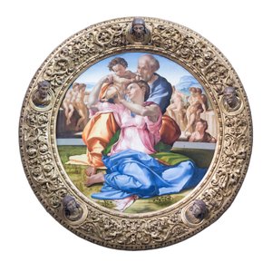 Sacra Famiglia con il giovane san Giovanni Battista, noto come "Tondo Doni" da Michelangelo Buonarroti