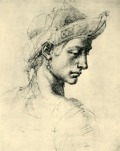 Testa ideale, 1520-1525, 1943 da Michelangelo Buonarroti