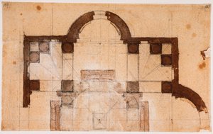 Piano parziale per San Giovanni dei Fiorentini da Michelangelo Buonarroti