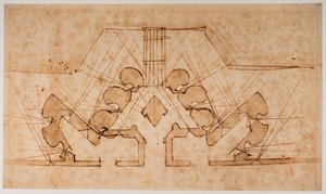 Piano di fortificazione di un portale da Michelangelo Buonarroti