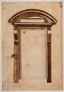 Studio del portale per la Biblioteca Laurenziana da Michelangelo Buonarroti