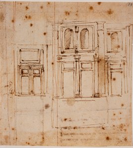 Prospetti parietali per il ricetto della Laurenziana da Michelangelo Buonarroti