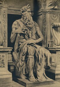 Roma - Chiesa di San Pietro in Vincoli - Mosè, di Michelangelo, 1910 da Michelangelo Buonarroti