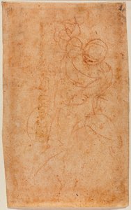 Nudo maschile seduto da Michelangelo Buonarroti