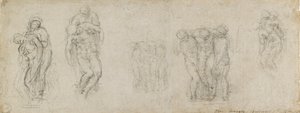 Studi per una Pietà e una sepoltura da Michelangelo Buonarroti