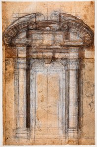 Studio per Porta Pia da Michelangelo Buonarroti