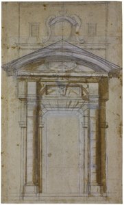Studio per Porta Pia a Roma, ca 1561 da Michelangelo Buonarroti