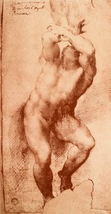Studio per una delle figure del Giudizio Universale da Michelangelo Buonarroti