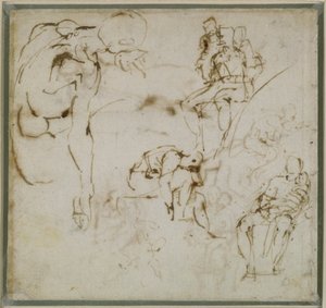 Studio di figure, c.1511 da Michelangelo Buonarroti
