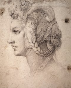 Studio di testa da Michelangelo Buonarroti