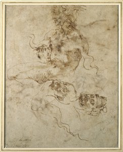 Studio di un giovane uomo seduto, dopo il 15012 da Michelangelo Buonarroti