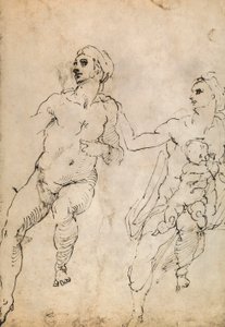 Studio di alcune figure nude da Michelangelo Buonarroti