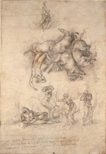 La caduta di Fetonte da Michelangelo Buonarroti