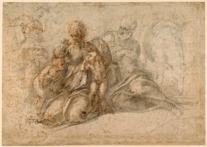 La Sacra Famiglia (recto); Putti Amorosi (verso) c. 1530