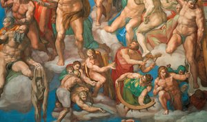 Il Giudizio Universale (affresco della Cappella Sistina in Vaticano), 1536-1541 da Michelangelo Buonarroti