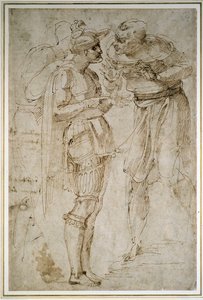 Tre uomini in conversazione da Michelangelo Buonarroti