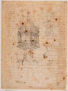 Due studi di ciborio da Michelangelo Buonarroti