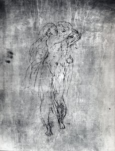 Disegno murale di una figura maschile, c.1530