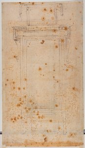 Progetto di finestra e studi per il cortile Laurenziano da Michelangelo Buonarroti