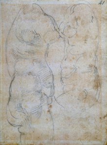 Due studi di un torso femminile antico da Michelangelo Buonarroti