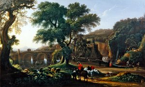 Paesaggio con figure