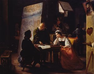 Nello studio di Raffaello da Michelangelo Fumagalli