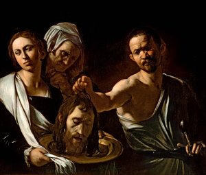 Salomè riceve la testa di San Giovanni Battista, 1607-10 da Michelangelo Merisi Caravaggio