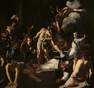 Il martirio di San Matteo, 1599-1600 da Michelangelo Merisi Caravaggio