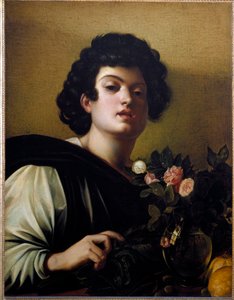Ragazzo giovane nel vaso di rose da Michelangelo Merisi da Caravaggio
