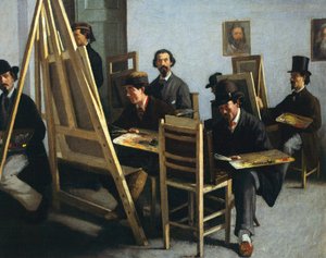 Scuola di pittura, circa 1865